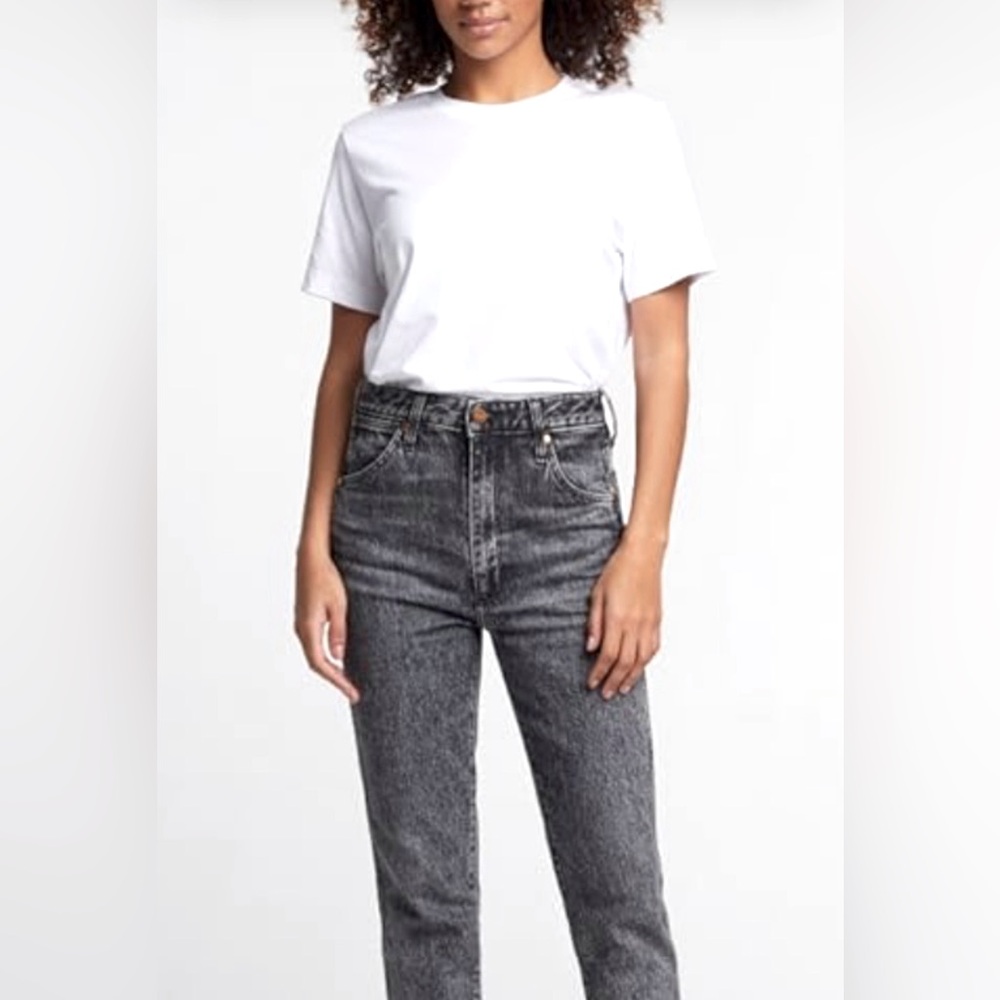 Wrangler Black Acid Washed Walker Jeans